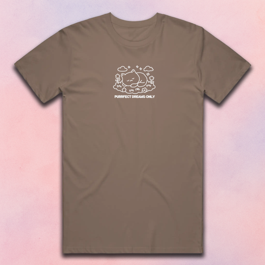 Purrfect Dreams Embroided T-Shirt